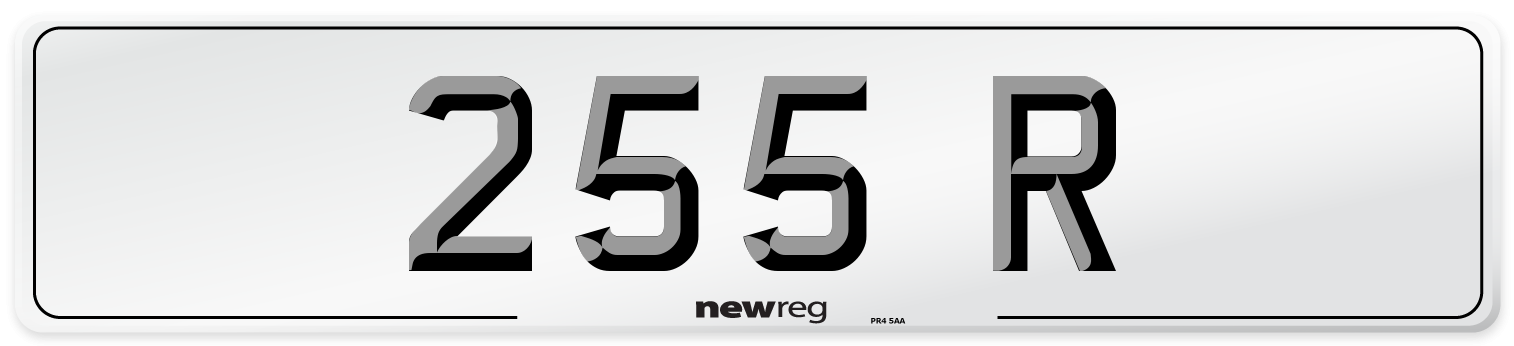 255 R Number Plate from New Reg